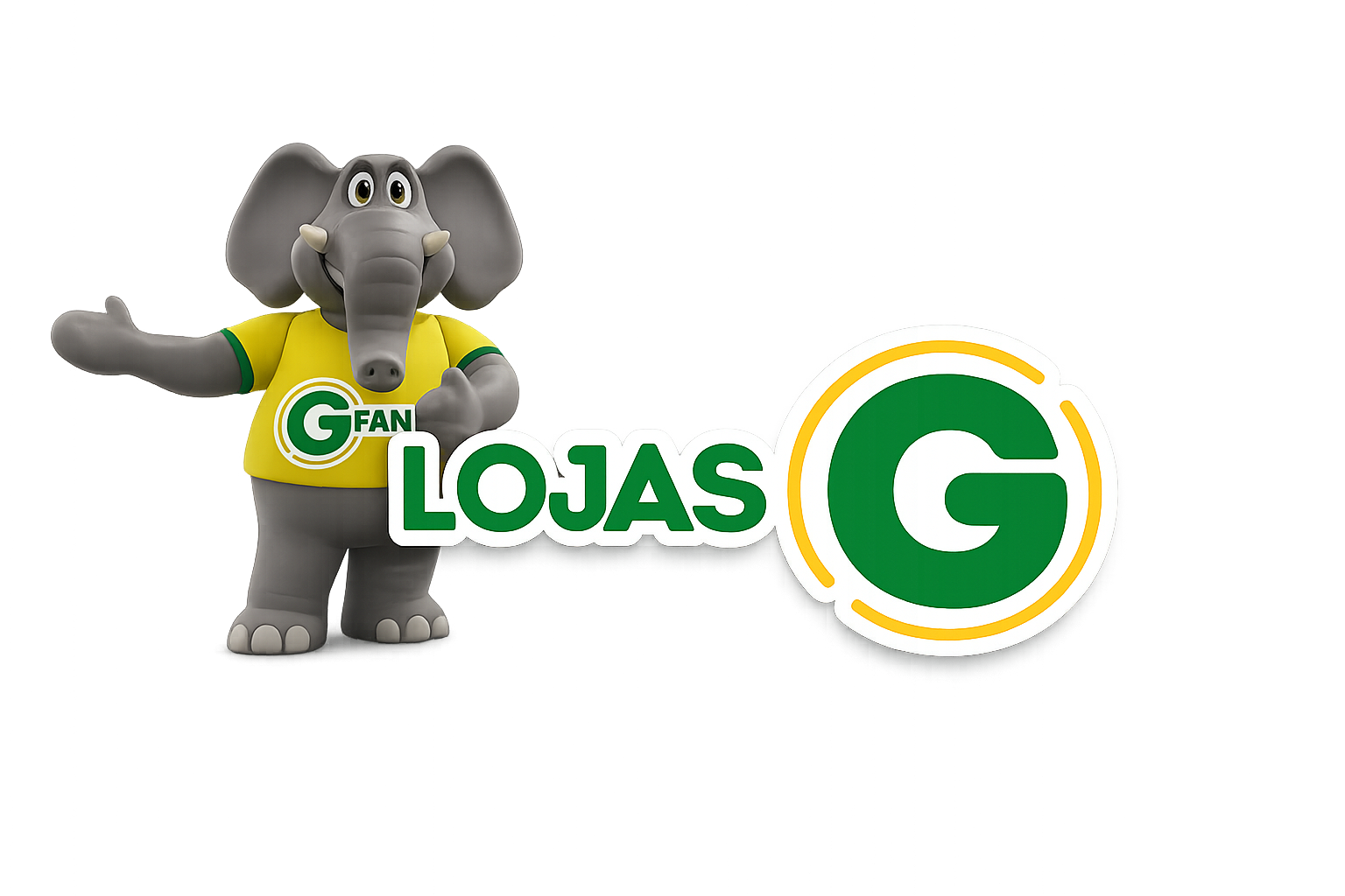 Mascote Lojas G – Elefante G-Fan